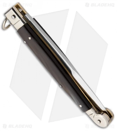 AGA Campolin 9" Sicilian Ring Pull Automatic Knife Stag Horn (4.1" Satin) 4 AGA Campolin 9" Sicilian Ring Pull Automatic Knife Stag Horn (4.1" Satin) - Image 2