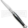 AGA Campolin 10" Brazil Horn Fishtail Picklock Automatic Knife - Polish Plain