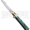 AGA Campolin 10" Abalone Frosolone Stiletto Automatic Knife - Bayonet 1 AGA Campolin 10" Abalone Frosolone Stiletto Automatic Knife - Bayonet -Professional Knife Discount Store AGA Campolin 10in Frosolone Bayo Stiletto Abalone Polish BHQ 71498 jr large