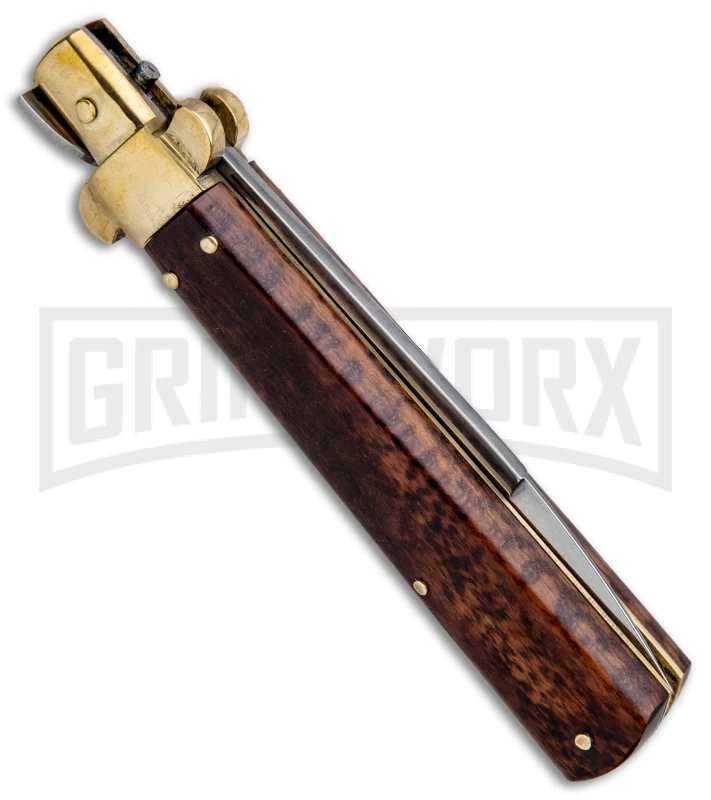 AGA Campolin 10" Snakewood Frosolone Stiletto Automatic Knife - Bayonet 5 AGA Campolin 10" Snakewood Frosolone Stiletto Automatic Knife - Bayonet - Image 3