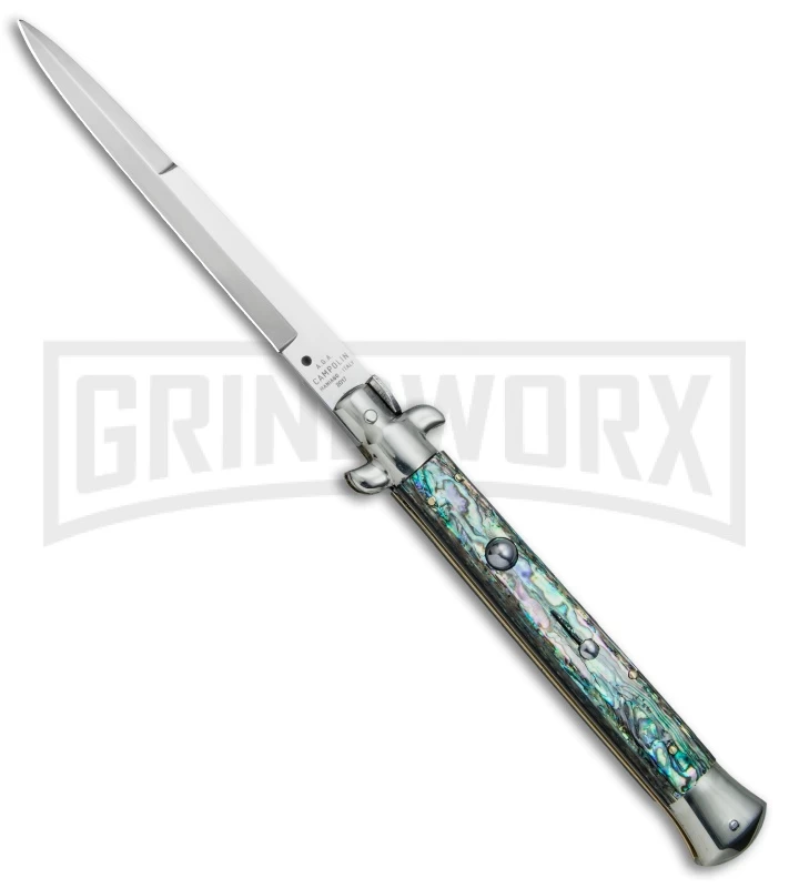 AGA Campolin 11" 2017 Italian Picklock Abalone Automatic Knife - Bayonet 3 AGA Campolin 11" 2017 Italian Picklock Abalone Automatic Knife - Bayonet