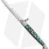 AGA Campolin 9" Sicilian Ring Pull Automatic Knife Abalone (5.5" Satin Bayo) 1 AGA Campolin 9" Sicilian Ring Pull Automatic Knife Abalone (5.5" Satin Bayo) -Professional Knife Discount Store AGA Campolin 12in Sicilian Lever Lock Ring Pull Abalone Bayonet BP 27798 jr