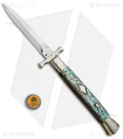 AGA Campolin 13" Bat Swinguard Diamond Automatic Knife Abalone (5.75" Dagger) 11 AGA Campolin 13" Bat Swinguard Diamond Automatic Knife Abalone (5.75" Dagger) -Professional Knife Discount Store AGA Campolin 13in Bat Swinguard Diamond Abalone Dagger BHQ 71954 jr bottlecap