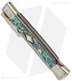 AGA Campolin 13" Bat Swinguard Diamond Automatic Knife Abalone (5.75" Dagger) 8 AGA Campolin 13" Bat Swinguard Diamond Automatic Knife Abalone (5.75" Dagger) -Professional Knife Discount Store AGA Campolin 13in Bat Swinguard Diamond Abalone Dagger BHQ 71954 jr spine