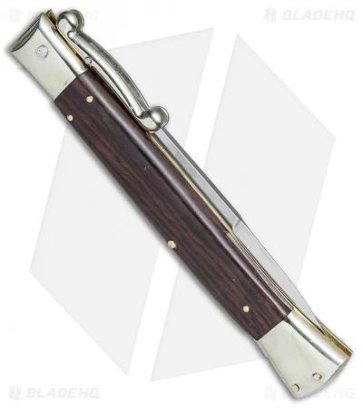 AGA Campolin 13" Swinguard Automatic Knife Cocobolo (5.75" Satin Bayo) 5 AGA Campolin 13" Swinguard Automatic Knife Cocobolo (5.75" Satin Bayo) - Image 3