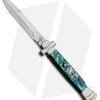AGA Campolin 9" Maltese Cross Bayonet Italian Stiletto Knife Abalone (4" Satin) 1 AGA Campolin 9" Maltese Cross Bayonet Italian Stiletto Knife Abalone (4" Satin) -Professional Knife Discount Store AGA Campolin 9in Bayo Italian Stiletto Auto Abalone Satin BP 28947 jr