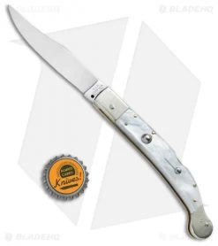 AGA Campolin 9" Sahara Italian Stiletto Lockback Automatic Pearlex (3.8" Mirror) 9 AGA Campolin 9" Sahara Italian Stiletto Lockback Automatic Pearlex (3.8" Mirror) -Professional Knife Discount Store AGA Campolin 9in Sahara Italian Stiletto LB Pearlex Mirror BHQ 74049 jr bottlecap