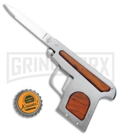 AGA Campolin Cocobolo Automatic Gun Knife - Satin Plain -Professional Knife Discount Store AGA Campolin Automatic Gun Knife Cocobolo GX 33672 ns bottlecap large