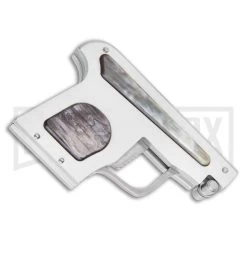 AGA Campolin Dark Horn Automatic Gun Knife - Satin Plain 8 AGA Campolin Dark Horn Automatic Gun Knife - Satin Plain -Professional Knife Discount Store AGA Campolin Automatic Gun Knife Dark Horn GX 33673 ns side large