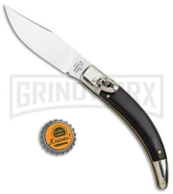 AGA Campolin Diana Ebony Lever Lock Automatic Knife - Satin Plain 9 AGA Campolin Diana Ebony Lever Lock Automatic Knife - Satin Plain -Professional Knife Discount Store AGA Campolin Diana LL Auto Dark Wood Satin BHQ 34351 jr bottlecap large