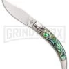 AGA Campolin Diana Abalone Lever Lock Automatic Knife - Polished Plain -Professional Knife Discount Store AGA Campolin Diana Lever Lock Abalone Satin BHQ 87410 er large
