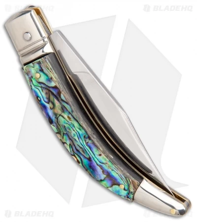 AGA Campolin Diana Lever Lock Automatic Knife Abalone (3.625" Polished) 4 AGA Campolin Diana Lever Lock Automatic Knife Abalone (3.625" Polished) - Image 2