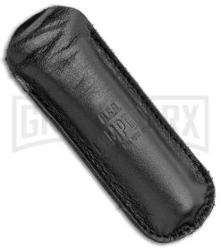 AGA Campolin Baron Dark Horn Automatic Knife - Satin Plain -Professional Knife Discount Store AGA Campolin LL Auto Dark Horn Satin BHQ 117069 jr sheath large