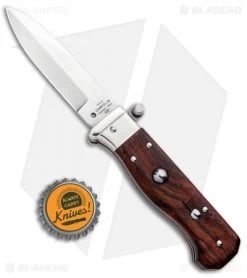 AGA Campolin Piccolo Italian Stiletto Automatic Knife Cocobolo (2.8" Satin) -Professional Knife Discount Store AGA Campolin Piccolo Italian Stiletto Auto Cococbolo Satin BHQ 92867 jr bottlecap