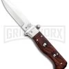 AGA Campolin Piccolo Cocobolo Italian Automatic Knife - Satin Plain -Professional Knife Discount Store AGA Campolin Piccolo Italian Stiletto Auto Cococbolo Satin BHQ 92867 jr large