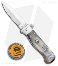AGA Campolin Piccolo Italian Stiletto Automatic Knife Brazilian Horn(2.8" Satin) 9 AGA Campolin Piccolo Italian Stiletto Automatic Knife Brazilian Horn(2.8" Satin) -Professional Knife Discount Store AGA Campolin Piccolo Italian Stiletto Automatic Knife Brazilian Horn Satin BHQ 99413 ns bottlecap