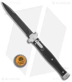 AGA Campolin Zero+ Italian Leverlock Automatic Knife Black G-10 (4.25" Black)2.0 -Professional Knife Discount Store AGA Campolin Zero Bayo LL Auto Black G 10 Black BHQ 105435 jr bottlecap