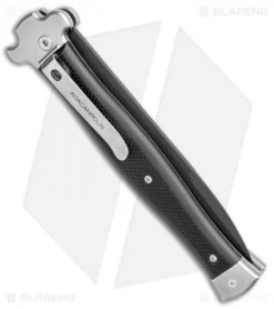 AGA Campolin Zero+ Italian Leverlock Automatic Knife Black G-10 (4.25" Black)2.0 -Professional Knife Discount Store AGA Campolin Zero Bayo LL Auto Black G 10 Black BHQ 105435 jr side