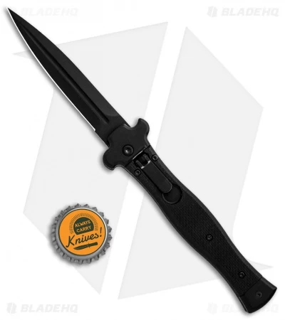 AGA Campolin Zero Dagger Leverlock Automatic Knife SWAT G-10 (3.75" Black) 6 AGA Campolin Zero Dagger Leverlock Automatic Knife SWAT G-10 (3.75" Black) - Image 4