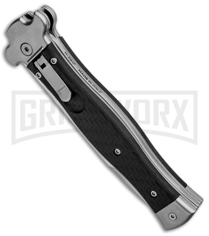 AGA Campolin Zero Carbon Fiber Leverlock Automatic Knife - Bayo Satin Plain 4 AGA Campolin Zero Carbon Fiber Leverlock Automatic Knife - Bayo Satin Plain - Image 2