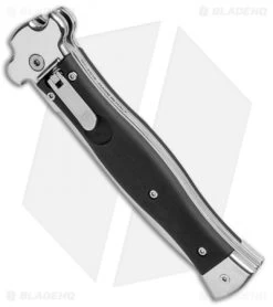 AGA Campolin Zero Dagger Leverlock Automatic Knife Black Coated (3.75" Polish) 7 AGA Campolin Zero Dagger Leverlock Automatic Knife Black Coated (3.75" Polish) -Professional Knife Discount Store AGA Campolin Zero Dagger LL Auto Black Coated Polish AGA01LN LD BHQ 92042 jr spine