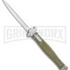 AGA Campolin Zero+ Green G-10 Leverlock Automatic Knife - Dagger Satin Plain 2.0 1 AGA Campolin Zero+ Green G-10 Leverlock Automatic Knife - Dagger Satin Plain 2.0 -Professional Knife Discount Store AGA Campolin Zero Dagger LL Auto Green G 10 Satin BHQ 105462 jr large