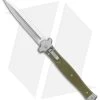 AGA Campolin Zero+ Dagger Leverlock Automatic Green G-10 (4.5" Satin M390) -Professional Knife Discount Store AGA Campolin Zero Dagger LL Auto Green G 10 Satin BHQ 134844 jr
