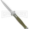 AGA Campolin Zero+ Green G-10 Leverlock Automatic Knife - Dagger Satin M390