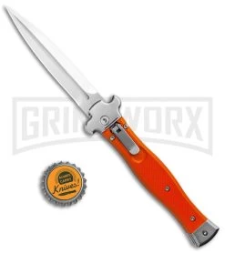 AGA Campolin Zero Orange G-10 Leverlock Automatic Knife - Dagger Satin Plain 9 AGA Campolin Zero Orange G-10 Leverlock Automatic Knife - Dagger Satin Plain -Professional Knife Discount Store AGA Campolin Zero Dagger Leverlock Auto Orange G 10 Satin AGA01O SD BHQ 94617 jr bottlecap large