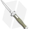 AGA Campolin Zero Dagger Leverlock Auto Knife G-10 Green (3.75" Satin) -Professional Knife Discount Store AGA Campolin Zero Dagger Leverlock Automatic Knife G10 Grn Coated 3.75 Polish BHQ 115850 LS
