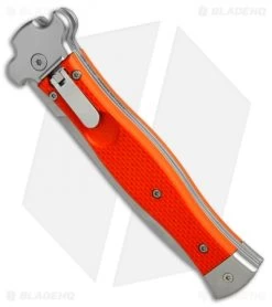 AGA Campolin Zero Dagger Leverlock Automatic Knife Orange G-10 (3.75" Stonewash) -Professional Knife Discount Store AGA Campolin Zero Dagger orange G10 sw BHQ 74940 er spine