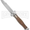 AGA Campolin Zero Brown G-10 Leverlock Automatic Knife - Bayonet Satin Plain 1 AGA Campolin Zero Brown G-10 Leverlock Automatic Knife - Bayonet Satin Plain -Professional Knife Discount Store AGA Campolin Zero G 10 Brown SW AGA01M SB BP 20044 jr large