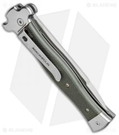 AGA Campolin Zero Italian Leverlock Automatic Knife OD Green G-10 (3.75" Satin) 8 AGA Campolin Zero Italian Leverlock Automatic Knife OD Green G-10 (3.75" Satin) -Professional Knife Discount Store AGA Campolin Zero G 10 Green AGA01V SB BP 20047 jr side