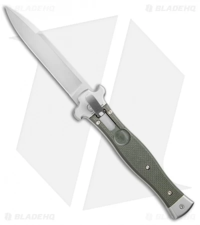AGA Campolin Zero Italian Leverlock Automatic Knife OD Green G-10 (3.75" Satin) 3 AGA Campolin Zero Italian Leverlock Automatic Knife OD Green G-10 (3.75" Satin)