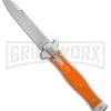 AGA Campolin Zero Orange G-10 Leverlock Automatic - Bayonet Stonewash Plain -Professional Knife Discount Store AGA Campolin Zero G 10 Orange SW AGA01O SWB BP 20045 jr large