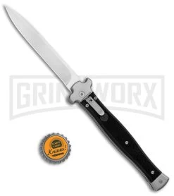 AGA Campolin Zero+ Italian Leverlock Automatic Knife Black G-10 - Bayonet Plain 9 AGA Campolin Zero+ Italian Leverlock Automatic Knife Black G-10 - Bayonet Plain -Professional Knife Discount Store AGA Campolin Zero Italian LL Auto Black G 10 Bayo BHQ 135051 jr bottlecap large