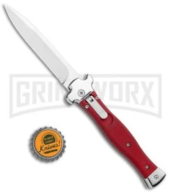 AGA Campolin Zero Red Aluminum Leverlock Automatic Knife - Bayonet Tumbled Plain 9 AGA Campolin Zero Red Aluminum Leverlock Automatic Knife - Bayonet Tumbled Plain -Professional Knife Discount Store AGA Campolin Zero Italian LL Auto Red Aluminum Tumbled BHQ 95350 jr bottlecap large