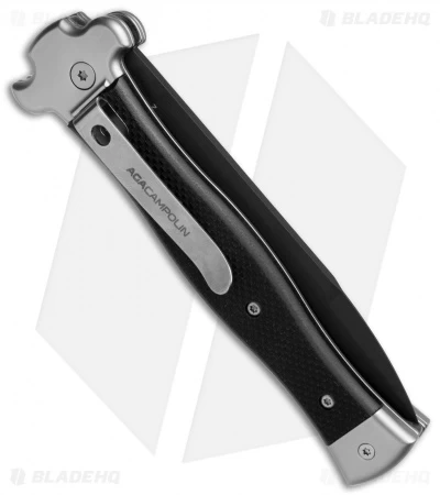 AGA Campolin Zero Italian Leverlock Automatic Knife Black G-10 (3.75" Black) 5 AGA Campolin Zero Italian Leverlock Automatic Knife Black G-10 (3.75" Black) - Image 3