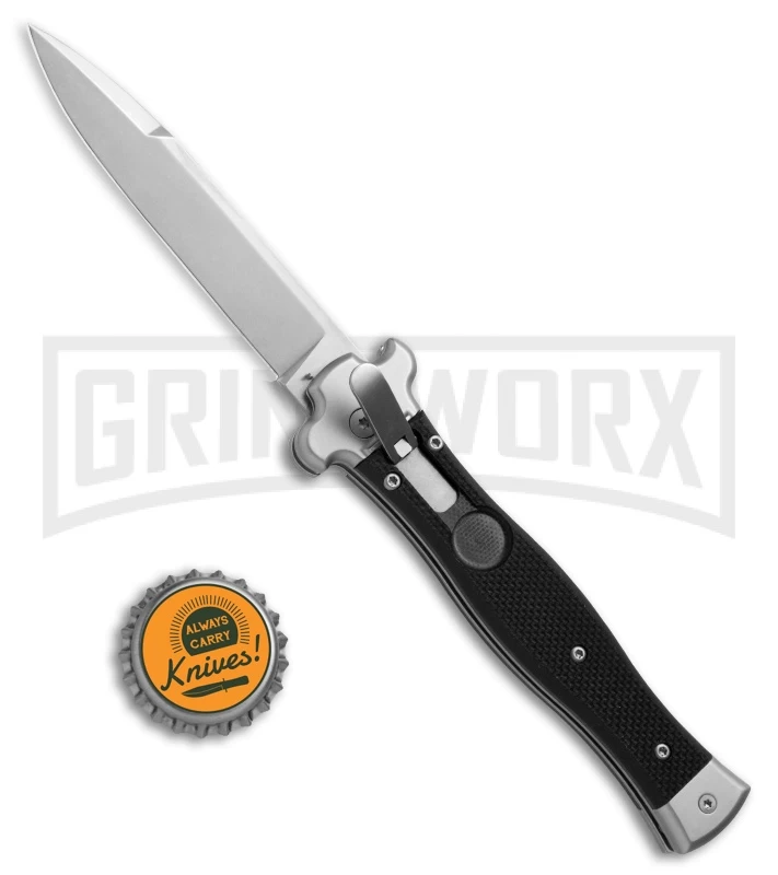 AGA Campolin Zero Black G-10 Leverlock Automatic Knife - Bayonet SW Plain 6 AGA Campolin Zero Black G-10 Leverlock Automatic Knife - Bayonet SW Plain - Image 4