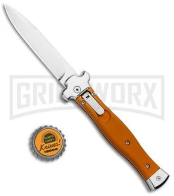 AGA Campolin Zero Orange Aluminum Leverlock Automatic - Bayonet Tumbled Plain 9 AGA Campolin Zero Orange Aluminum Leverlock Automatic - Bayonet Tumbled Plain -Professional Knife Discount Store AGA Campolin Zero Italian LL Orange Aluminum Tumbled AGA01ALO LB BHQ 97990 jr bottlecap large