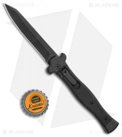AGA Campolin Zero Reverse Tanto Leverlock SWAT G-10 (3.75" Black) AGA01SWAT-T -Professional Knife Discount Store AGA Campolin Zero Reverse Tanto LL SWAT G 10 Black BHQ 117007 jr bottlecap