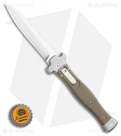AGA Campolin Zero Reverse Tanto Leverlock Automatic Green G-10 (4" Satin) -Professional Knife Discount Store AGA Campolin Zero Reverse Tanto Leverlock Automatic Green G 10 3.75 Satin AGA01V ST BHQ 116873 LS Bottlecap
