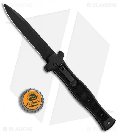 AGA Campolin Zero Bayonet Leverlock Automatic Knife SWAT G-10 (3.75" Black) 6 AGA Campolin Zero Bayonet Leverlock Automatic Knife SWAT G-10 (3.75" Black) - Image 4