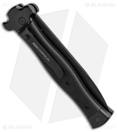AGA Campolin Zero Bayonet Leverlock Automatic Knife SWAT G-10 (3.75" Black) 5 AGA Campolin Zero Bayonet Leverlock Automatic Knife SWAT G-10 (3.75" Black) - Image 3