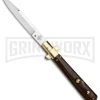 AGA Campolin 11" Frosolone Cocobolo/Brass Stiletto Automatic Knife - Bayonet 2 AGA Campolin 11" Frosolone Cocobolo/Brass Stiletto Automatic Knife - Bayonet -Professional Knife Discount Store AGA Frosolone Cocobolo Brass 11in Bayo BP 29293 jr large
