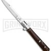 AGA Campolin 11" Frosolone Cocobolo Stiletto Automatic Knife - Bayonet -Professional Knife Discount Store AGA Frosolone Cocobolo Nickel 11in Bayo BP 29292 jr large