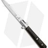 AGA Campolin 11" Frosolone Bayonet Stiletto Automatic Knife Ebony (5" Satin) 1 AGA Campolin 11" Frosolone Bayonet Stiletto Automatic Knife Ebony (5" Satin) -Professional Knife Discount Store AGA Frosolone Ebony Nickel 11in Bayo BP 29294 jr