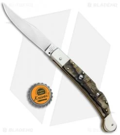 AGA Campolin 9" Sahara Italian Stiletto Automatic Knife Ram Horn (3.8" Mirror) 11 AGA Campolin 9" Sahara Italian Stiletto Automatic Knife Ram Horn (3.8" Mirror) -Professional Knife Discount Store Aga Campolin 9in Sahara Italian Stiletto Auto Ram Horn Mirror BHQ 90703 jr bottlecap