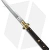 AGA Campolin 13" Italian Frosolone Automatic Brass/Ebony Wood (6.5" Bayonet) -Professional Knife Discount Store aga 13in ebony pick single brass boist cm