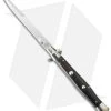 AGA Campolin 13" Picklock Automatic Italian Stiletto Ebony Wood (6" Satin Bayo) 2 AGA Campolin 13" Picklock Automatic Italian Stiletto Ebony Wood (6" Satin Bayo) -Professional Knife Discount Store aga 13in picklock ebony bayo cm